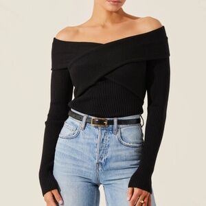 Astr the Lanel Off the Shoulder Sweater